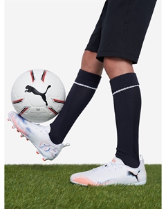 Бутсы для мальчиков Future 8 Play Fg/Ag, Белый Puma