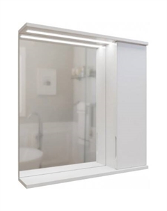 Шкаф с зеркалом Лайн 70 553017 (правый, с подсветкой) Mixline
