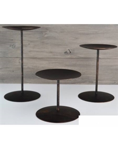 Набор подсвечников PS058-BCY (черный/медь) Gala