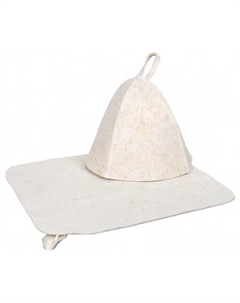 Набор для бани Коврик, шапка Hot pot