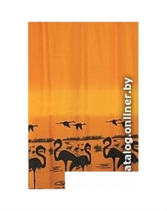 Шторка-занавеска для ванны Flamingo Yellow Miranda