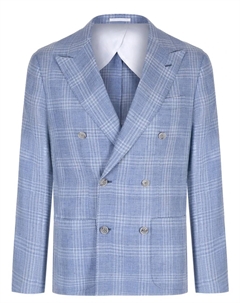 Пиджак из шерсти и льна Barba napoli