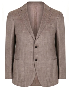 Пиджак из шерсти и шелка Lubiam