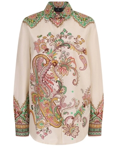 Рубашка из хлопка и шелка Etro