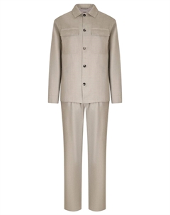 Костюм из шерсти и шелка Agnona