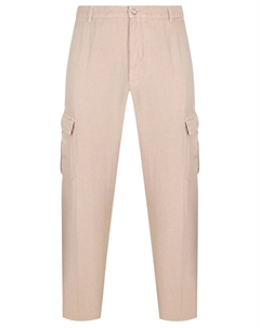 Брюки-карго льняные 120% lino