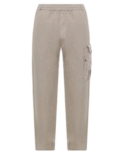 Брюки-карго из хлопка и льна Cp company