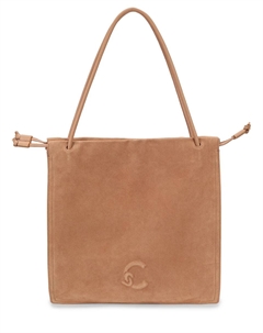 Сумка замшевая с брелоком Coccinelle