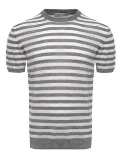 Футболка изо льна и хлопка Daniele fiesoli