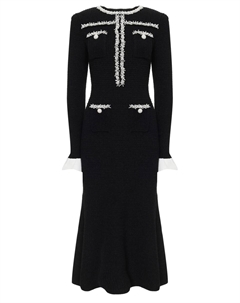 Платье с люрексом Self-portrait