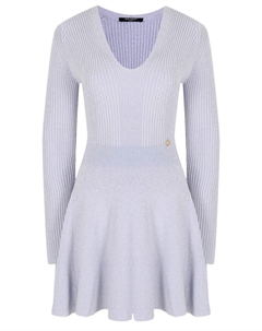 Платье из вискозы Balmain