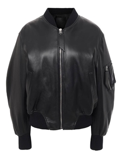 Бомбер кожаный Theattico