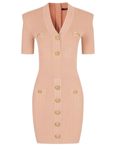 Платье из вискозы Balmain