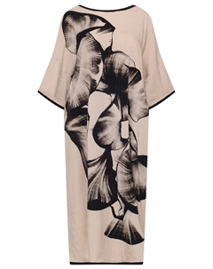 Платье из вискозы и шелка Agnona