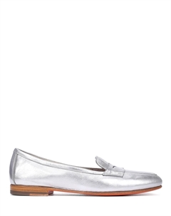 Лоферы кожаные Santoni