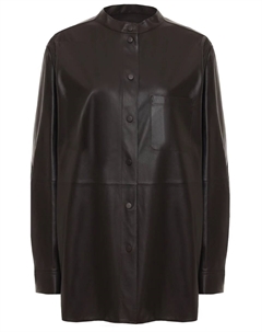 Рубашка кожаная Yves salomon