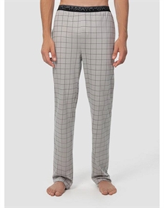 Брюки домашние мужские серые в клетку Mark formelle