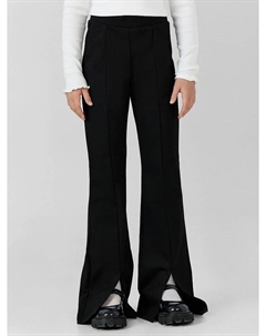 Брюки клёш для девочек в черном цвете с разрезами Mark formelle