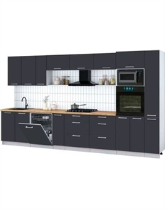 Кухонный гарнитур Интерлиния Мила Gloss 3.8-ПМ1