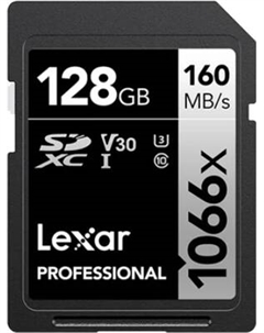 Карта памяти Lexar Professional 1066x SDXC UHS-III 128GB (LSD1066128G-BNNNG)