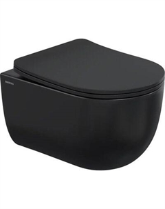Унитаз подвесной Berges Ventas Black Rimless / 082015