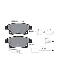 Тормозные колодки Textar 2448601