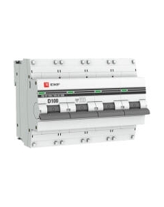 Выключатель автоматический EKF PROxima 4P 100А (D) 10kA ВА 47-100 / mcb47100-4-100D-pro Ekf