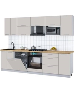 Кухонный гарнитур Интерлиния Мила Gloss 2.8-ПМ2