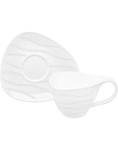 Чашка с блюдцем Elan Gallery Айсберг волны / 540941 Elan gallery