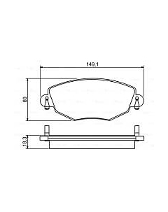 Тормозные колодки Bosch 0986495230