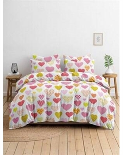 Комплект постельного белья Ночь нежна Эми 2сп Евро 50x70 / 20079-1+21141-36