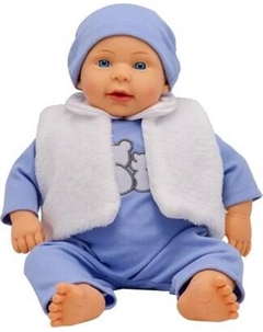 Пупс Bambina Bebe Мальчик в голубом боди / BD1631-2 Bambina bebe