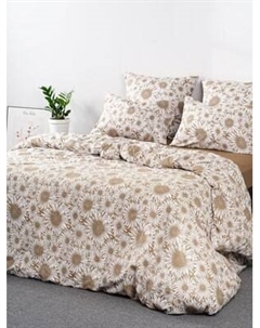 Комплект постельного белья Ночь нежна Санфлауэр 2сп Евро 70x70 / 20134-1+71141-18
