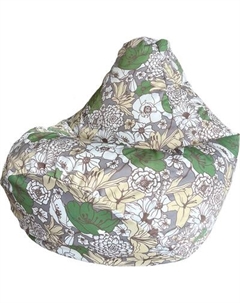 Бескаркасное кресло Flagman Груша Макси XXL Г2.7-59 Цветы
