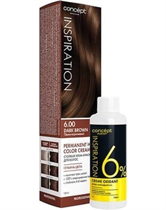 Крем-краска для волос Concept Fusion 6.00 + Крем-оксидант 6%