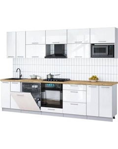 Кухонный гарнитур Интерлиния Мила Gloss 3.0-ПМ2