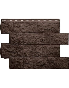 Сайдинг Альта-профиль Камень Шотландия ЭКО Коричневый