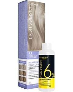 Крем-краска для волос Concept Fusion 9.1 + Крем-оксидант 6%