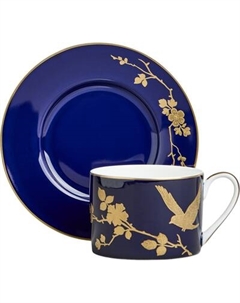 Чашка с блюдцем Lefard Golden Birds 419-135