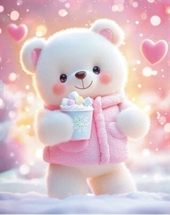 Набор алмазной вышивки Феникс+ Зимний мишка / 70798 Feniks