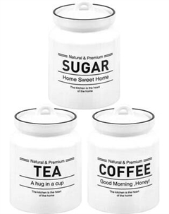 Набор емкостей для хранения Elan Gallery Tea. Coffe. Sugar / 111019 Elan gallery