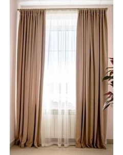 Комплект штор Decoretto Канвас теплый КТП-K33