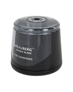 Точилка Brauberg Double Blade Black. Электрическая / 271336
