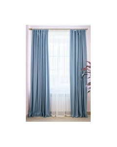 Комплект штор Decoretto Нубук холодный голубой НХГ-K30