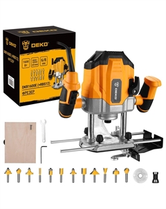 Набор фрез DKR1600E+набор фрез RBS12 (12 предметов) Deko