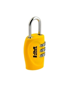 Замок навесной кодовый 504 желтый Нора-м