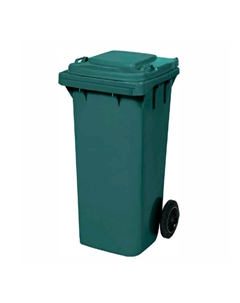Контейнер для мусора на колёсах 80л зеленый CTK 2001 Nemkar