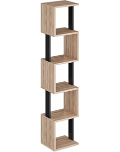 Стеллаж СН-5-Дуб-Черный Макс стайл