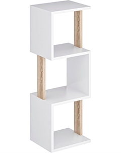 Стеллаж СН-3-Белый-Дуб Manhard