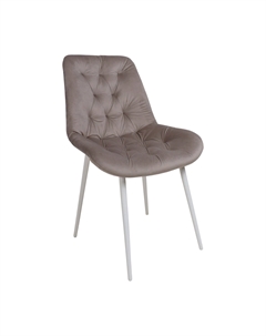 Стул AV 435 светло-коричневый бархат H-61/белый Алвест